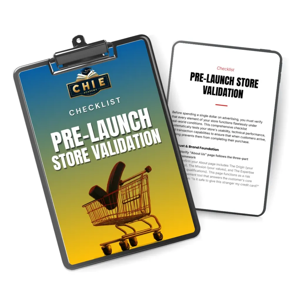 Pre-Launch Store Validation (Checklist)
