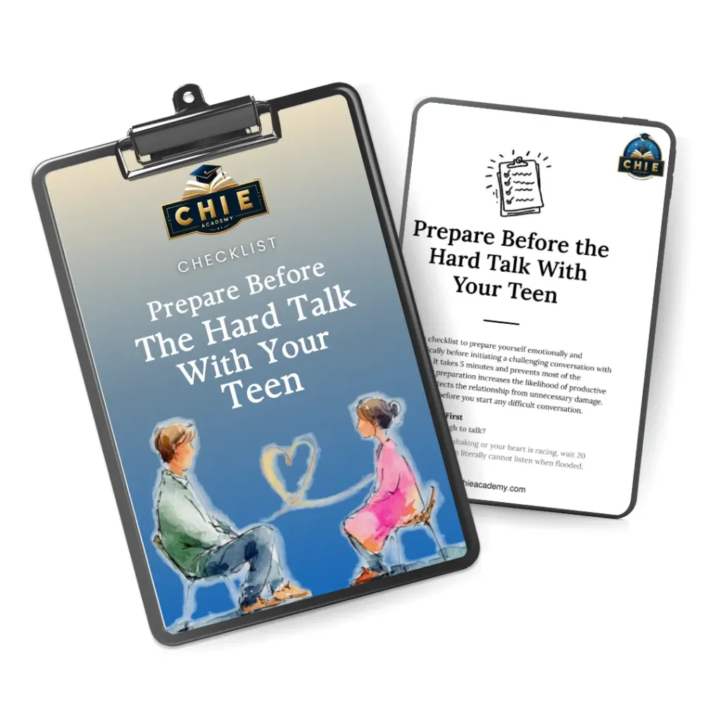 Prepare Before the Hard Talk With Your Teen (Checklist)